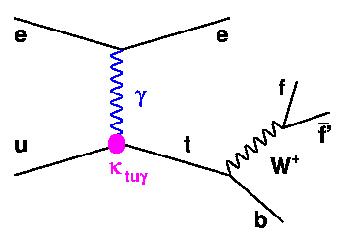 Top quark Feynman graph